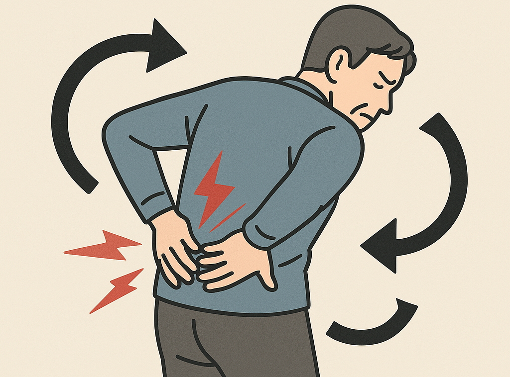 腰痛のイラスト